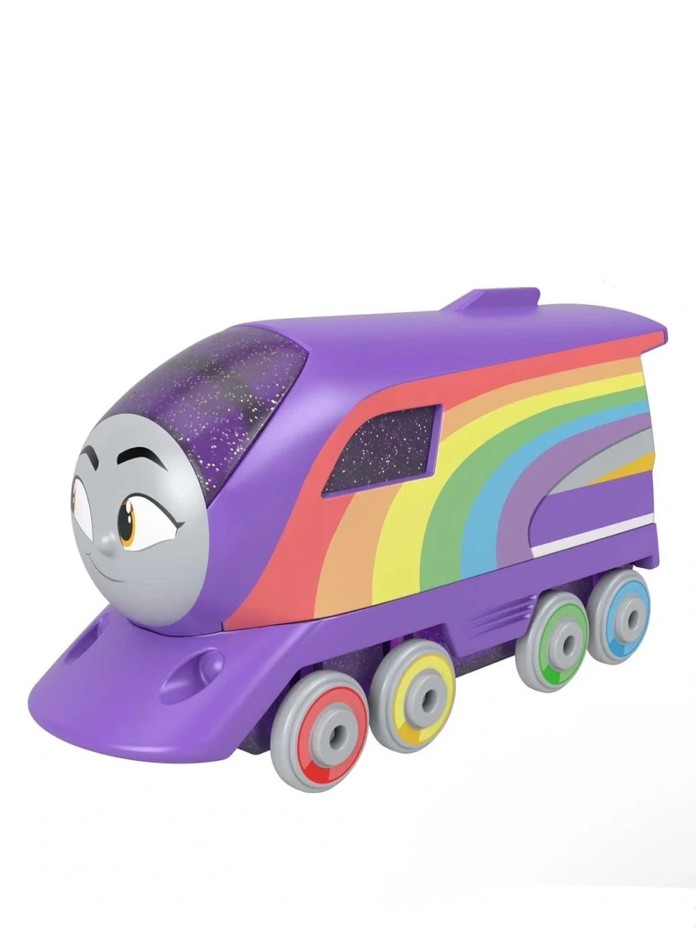 🚂 Thomas & Friends Fisher Price Rainbow Kana Metal Push-Along Toy Train